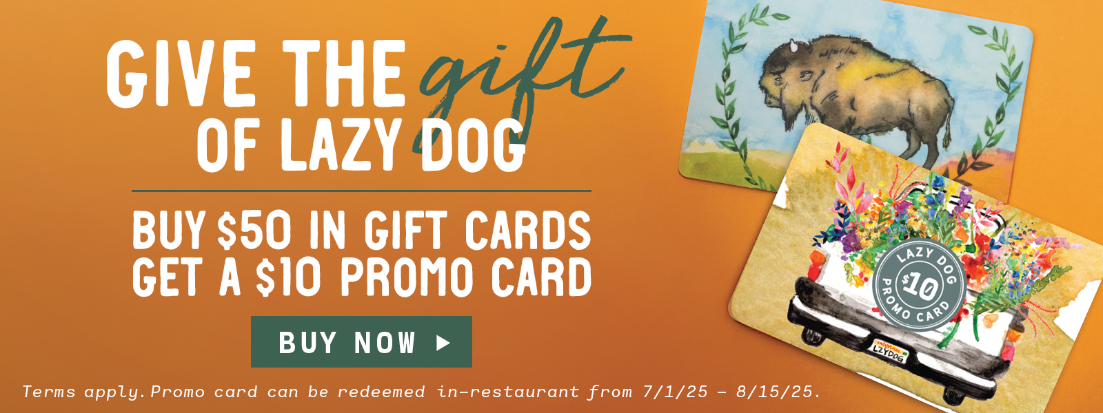 Spring Gift Card Promo 2025